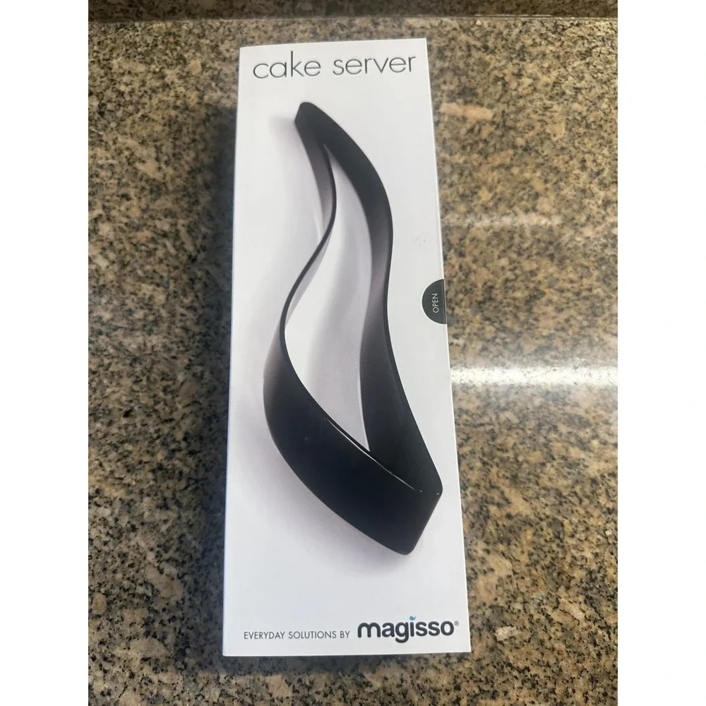 Magisso Cake Server Pure Black‎ One-Handed Slicer Lifter Tool Maria Kivijarvi
